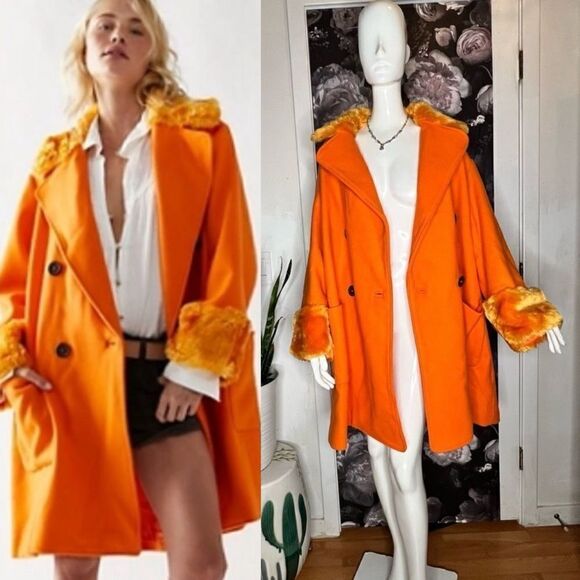 New Free People Roxy Wool Coat/ Size S - Picture 1 of 11